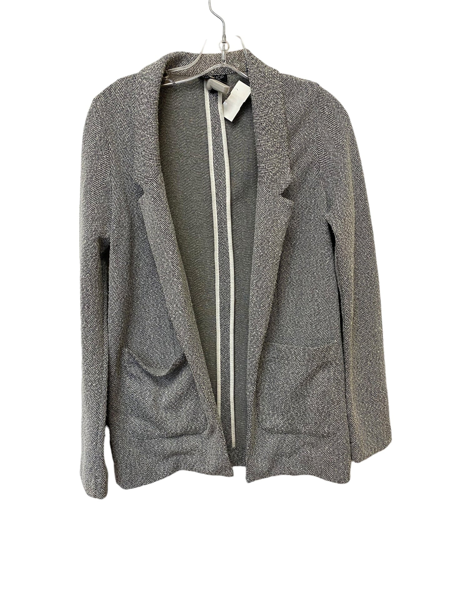 Cardigan By Top Shop In Grey, Size: 2