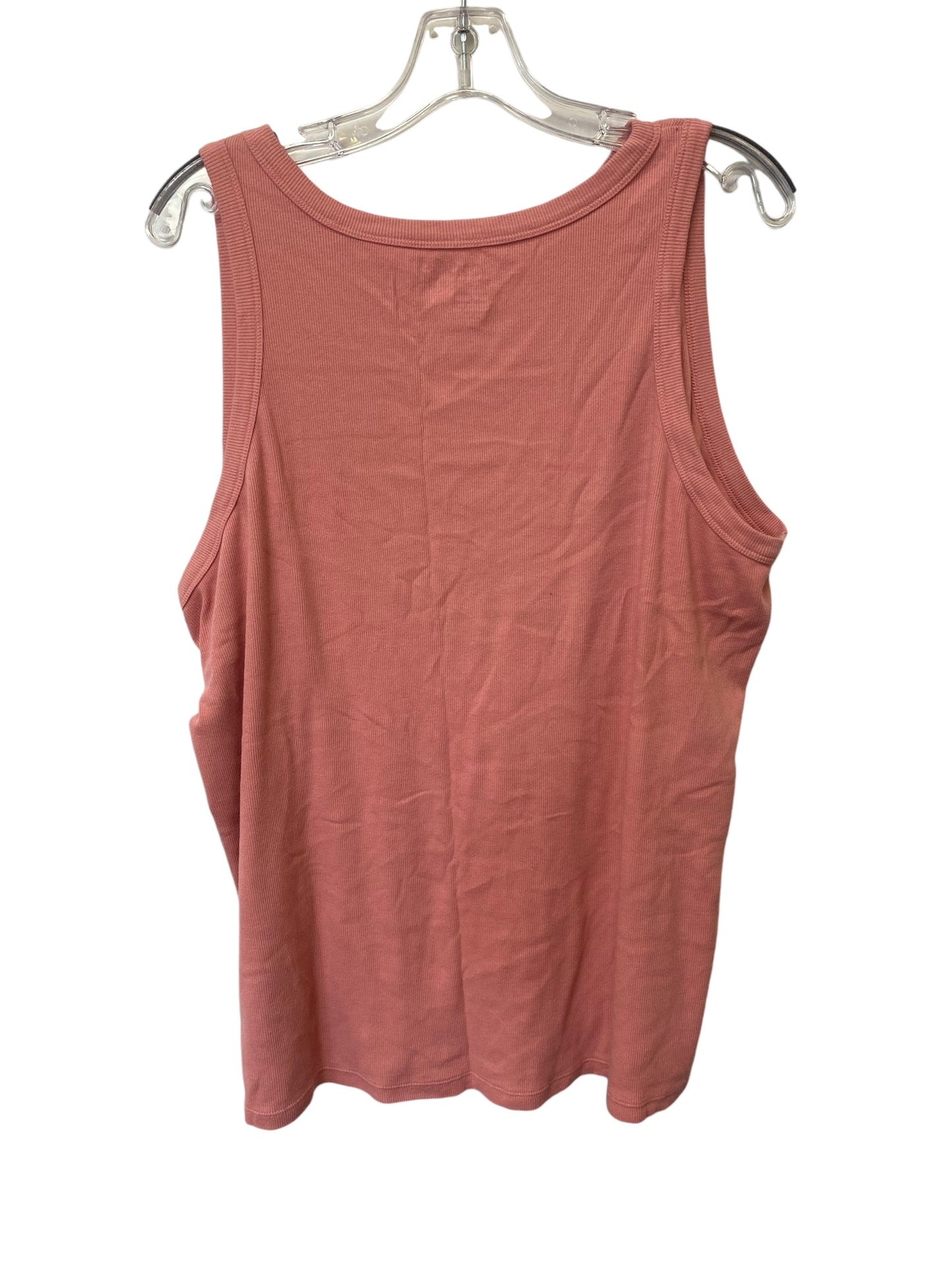 Top Sleeveless Basic By Terra & Sky In Pink, Size: 3x