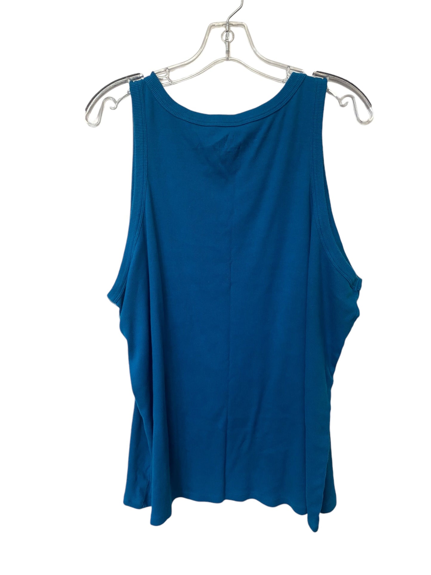 Top Sleeveless Basic By Terra & Sky In Blue, Size: 3x