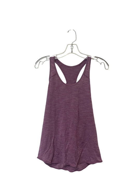 Athletic Tank Top By Lululemon In Purple, Size: S