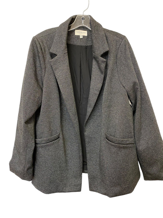 Blazer By Skies Are Blue In Grey, Size: 1x