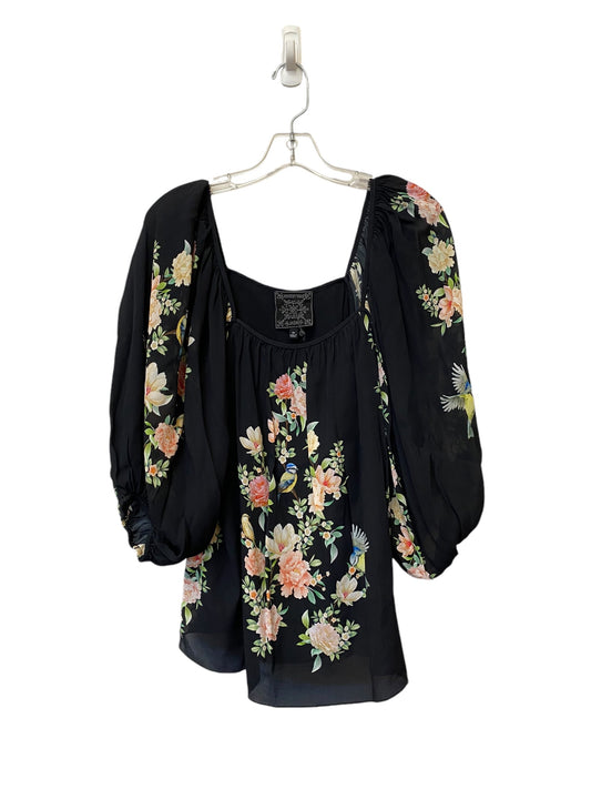 Top Long Sleeve By Johnny Was In Floral Print, Size: Xs