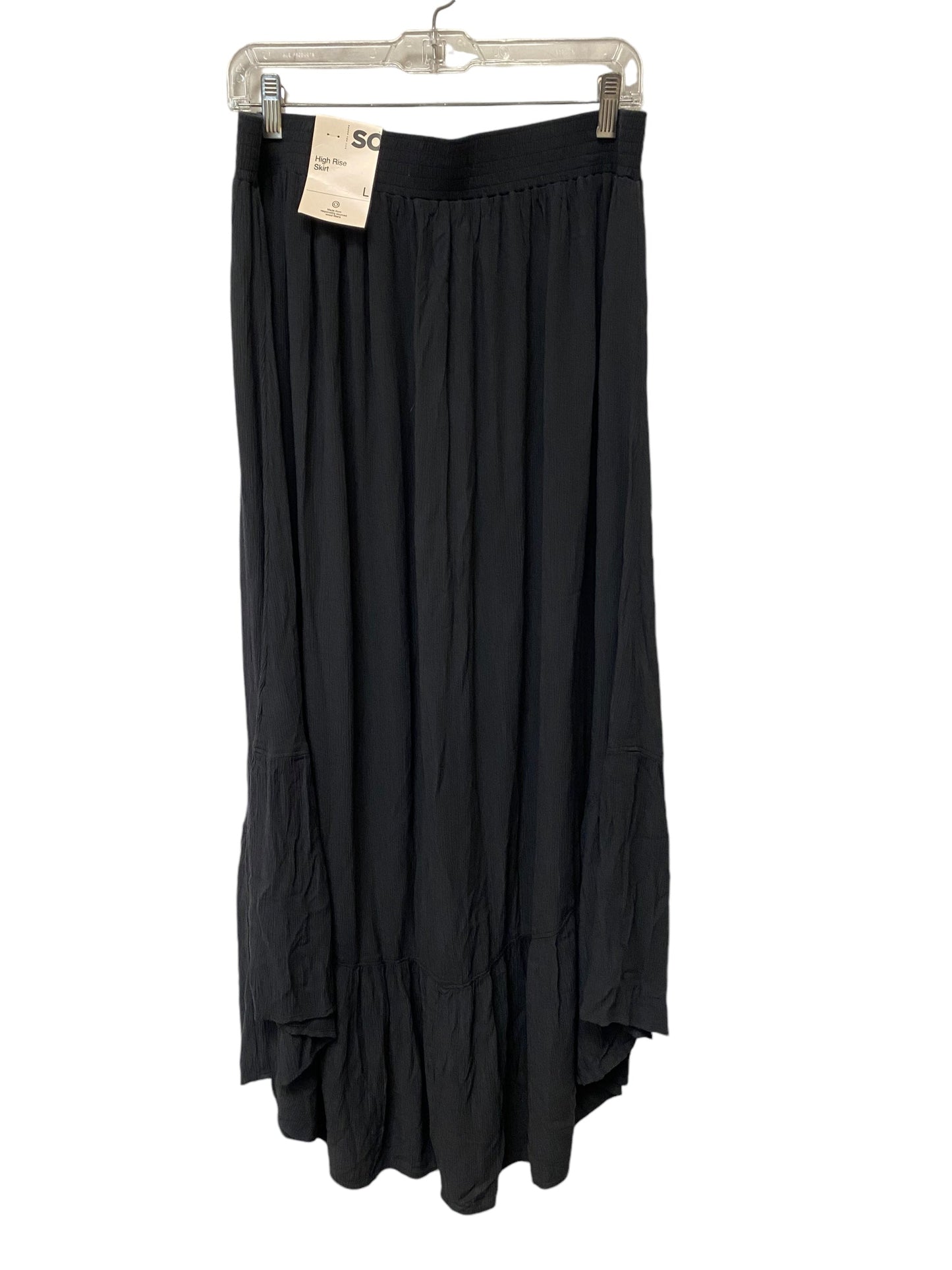 Skirt Maxi By So In Black, Size: L