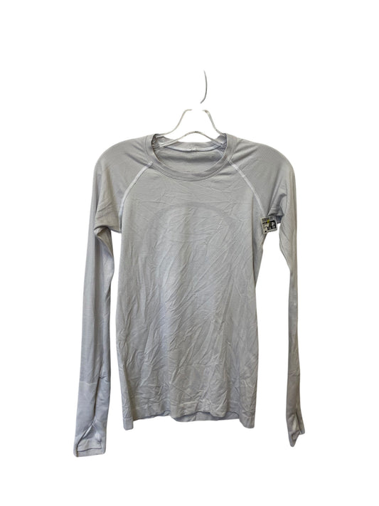 Athletic Top Long Sleeve Crewneck By Lululemon In Grey, Size: S