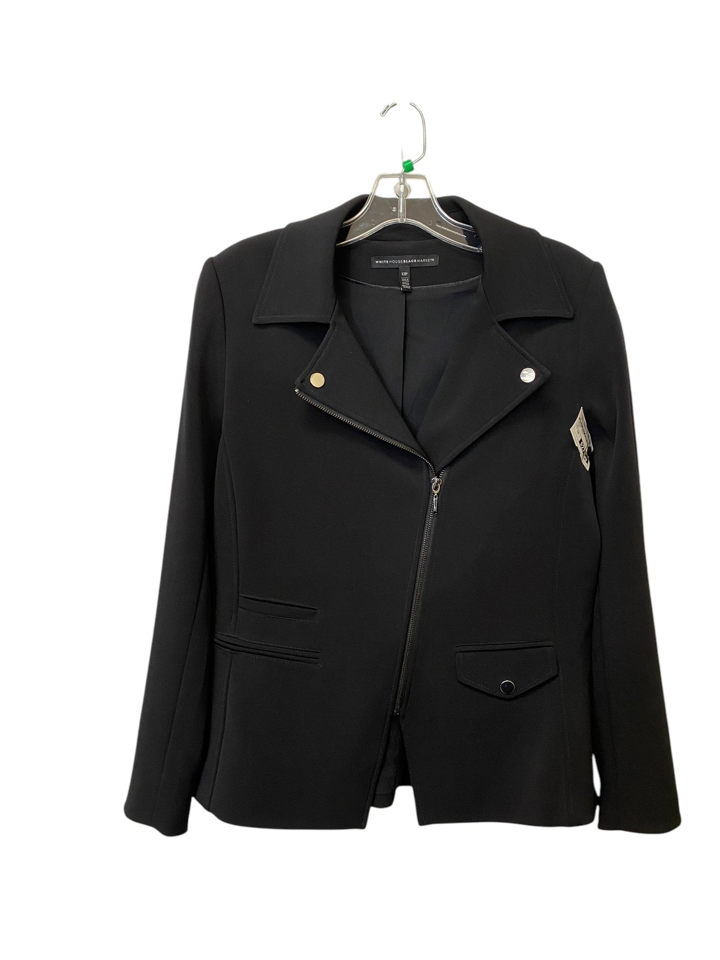 Jacket Moto By White House Black Market In Black, Size: 12p