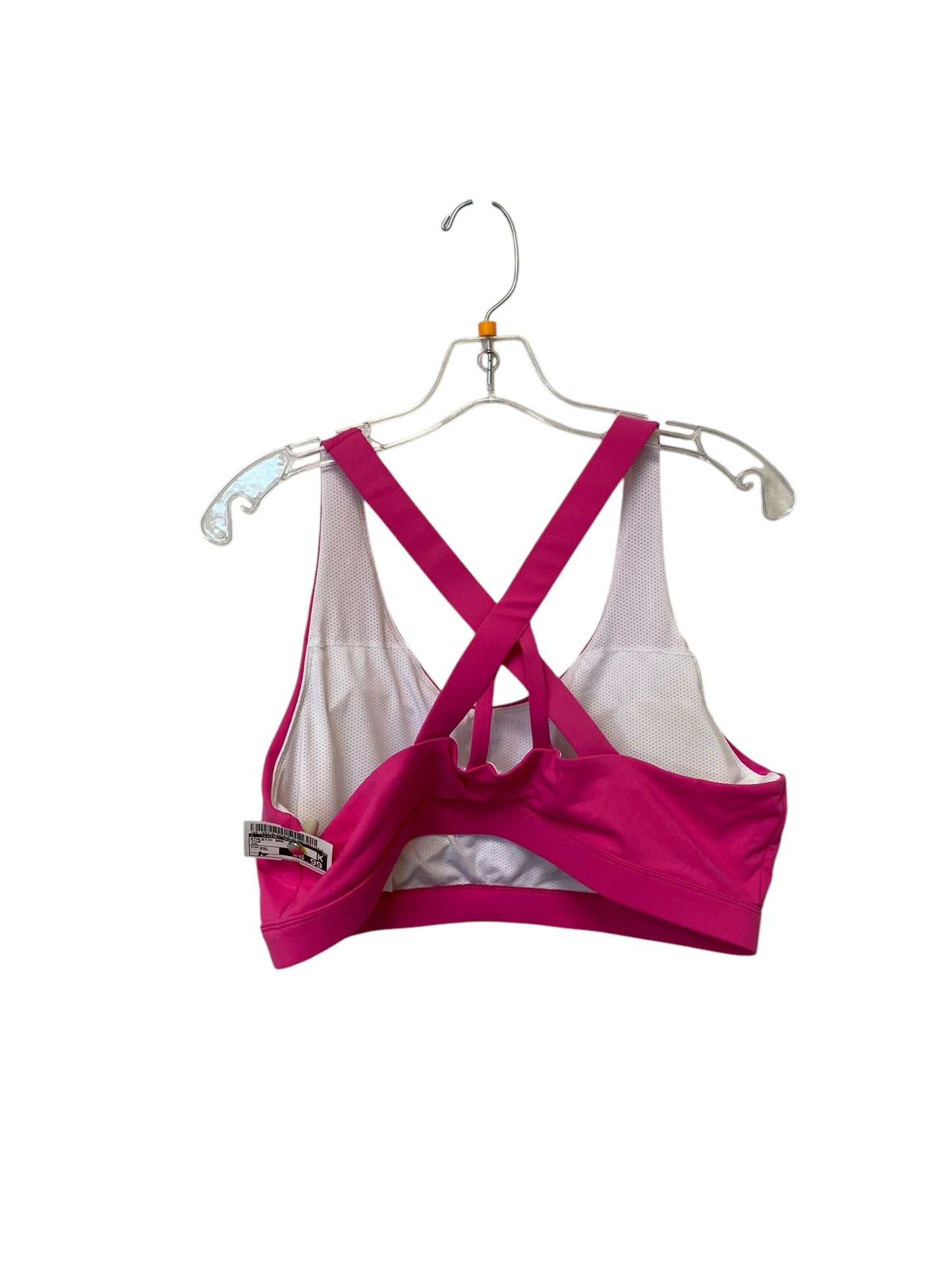 Athletic Bra By Clothes Mentor In Pink, Size: Xxl