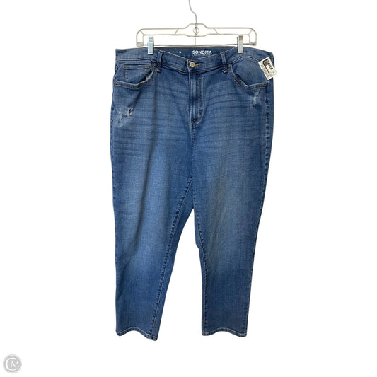 Jeans Boyfriend By Sonoma In Blue Denim, Size: 18