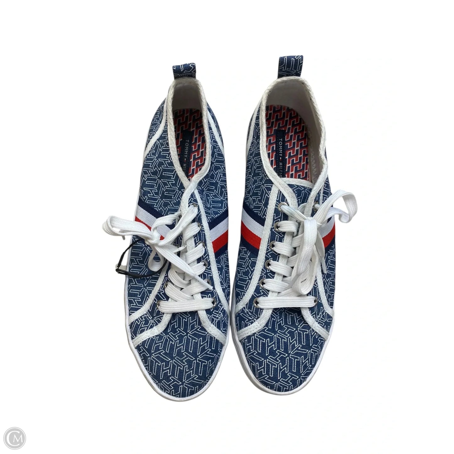 Shoes Sneakers Platform By Tommy Hilfiger In Blue & White, Size: 11