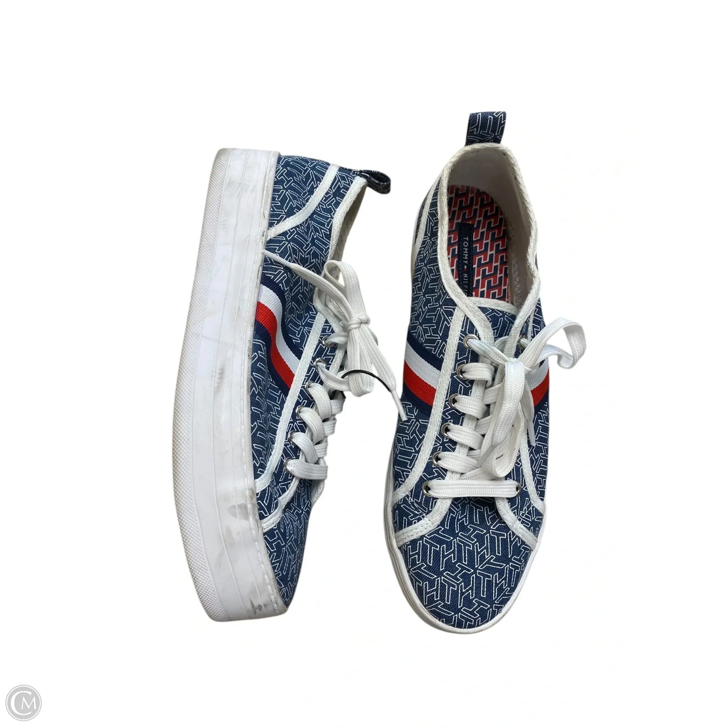 Shoes Sneakers Platform By Tommy Hilfiger In Blue & White, Size: 11