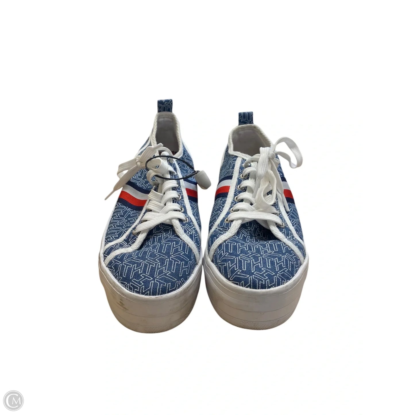 Shoes Sneakers Platform By Tommy Hilfiger In Blue & White, Size: 11