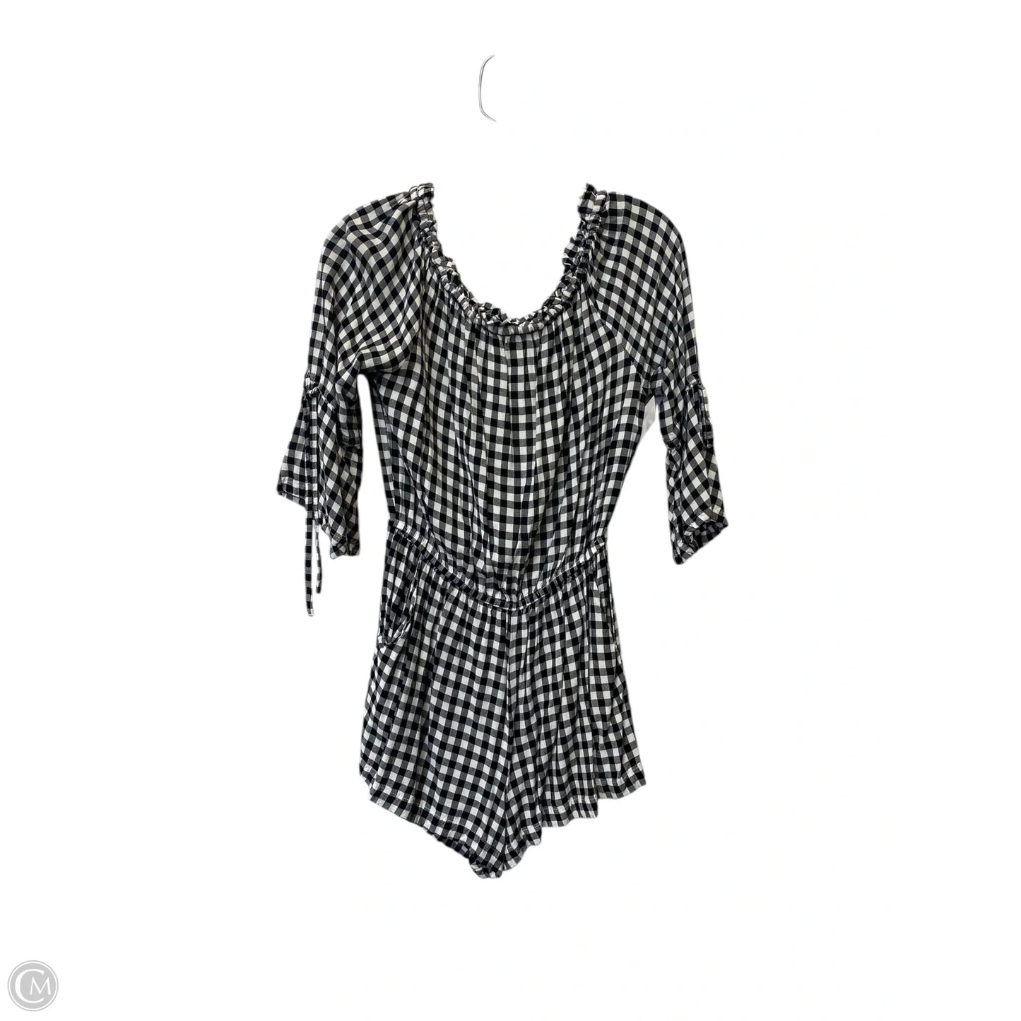 Romper By Mudpie In Checkered Pattern, Size: S