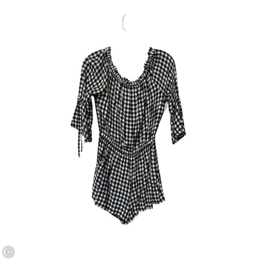 Romper By Mudpie In Checkered Pattern, Size: S