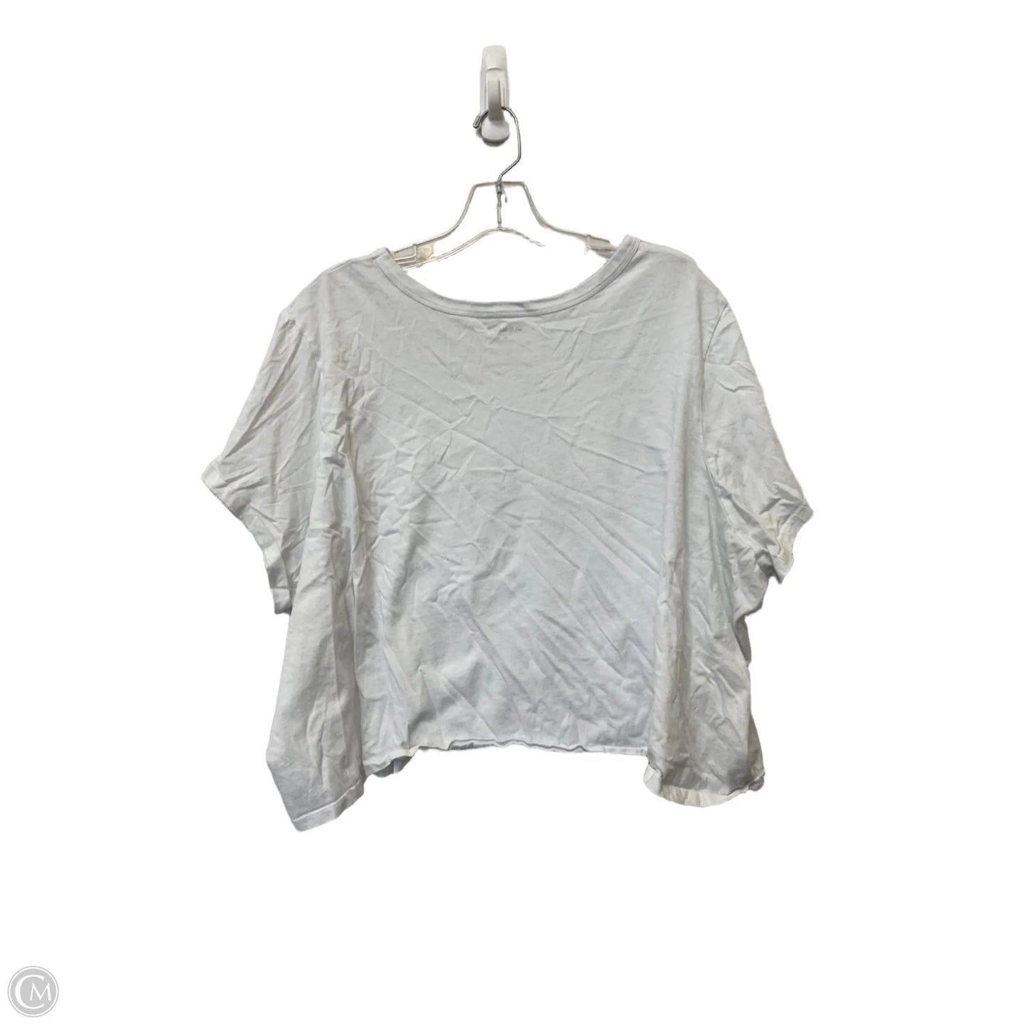 Top Short Sleeve Basic By Old Navy In White, Size: 4x