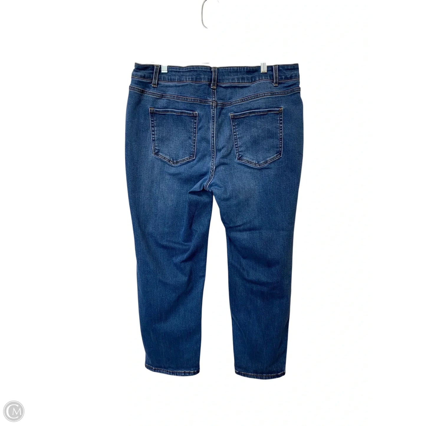 Jeans Straight By Time And Tru In Blue Denim, Size: 18