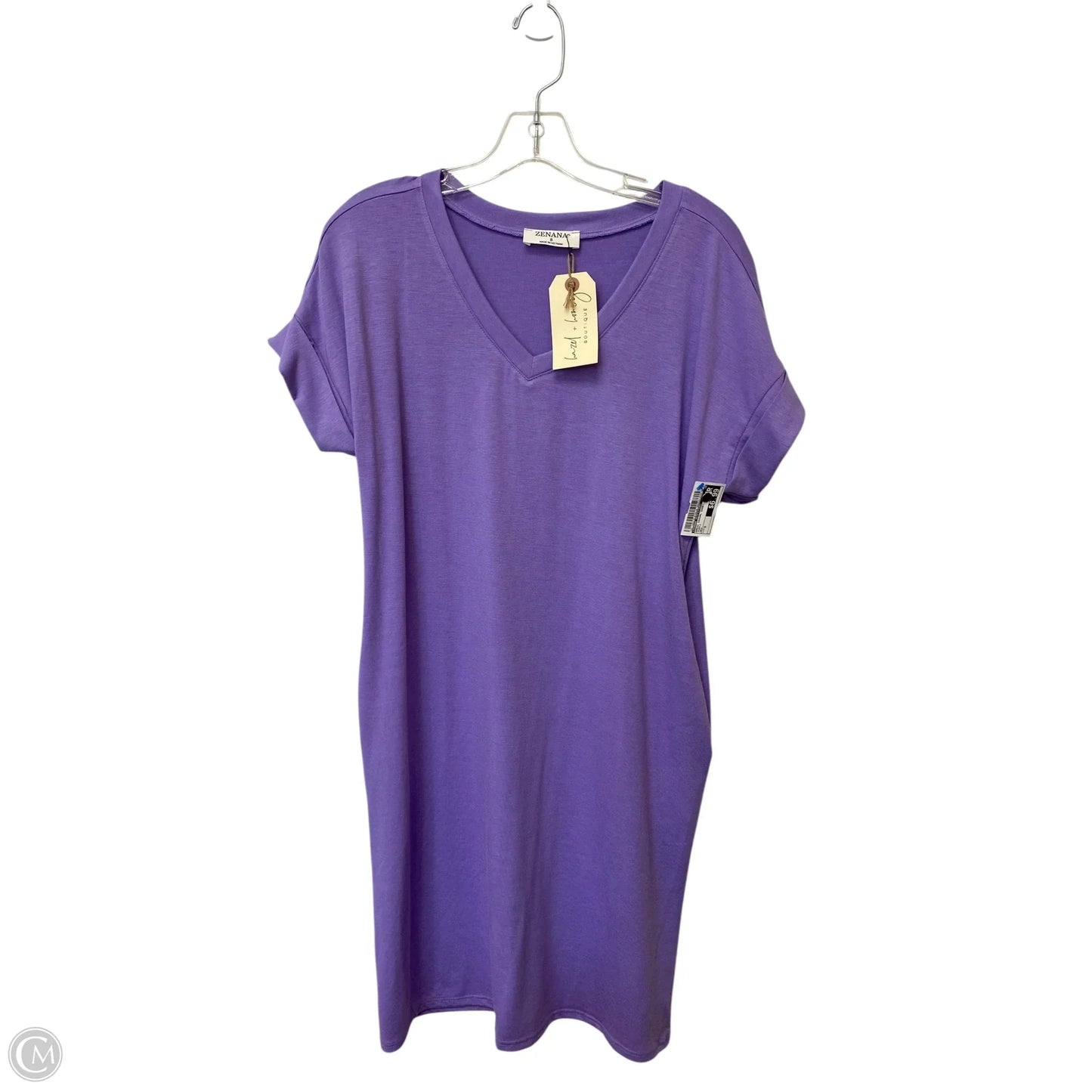 Dress Casual Short By Zenana Outfitters In Purple, Size: S