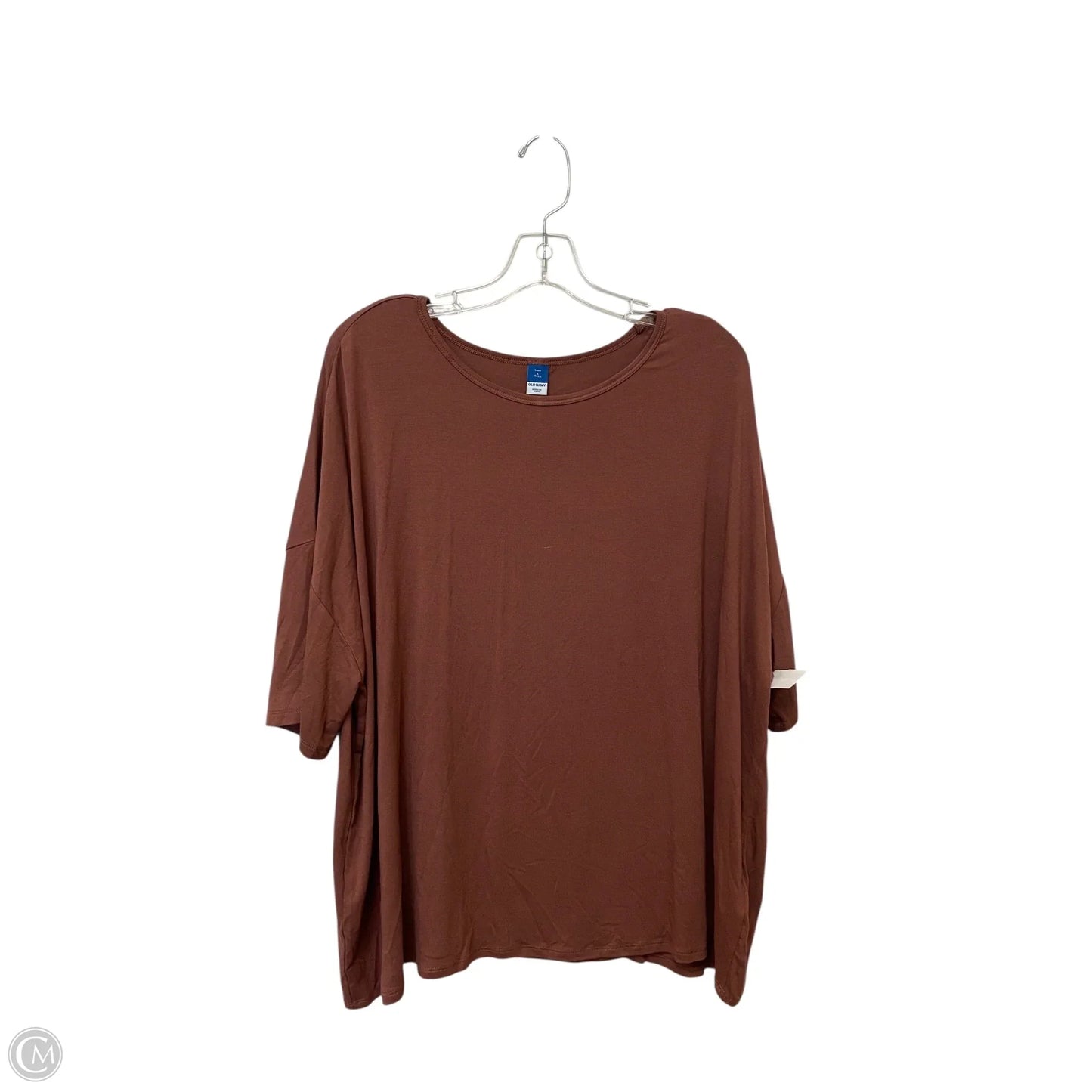 Top Short Sleeve Basic By Old Navy In Brown, Size: L