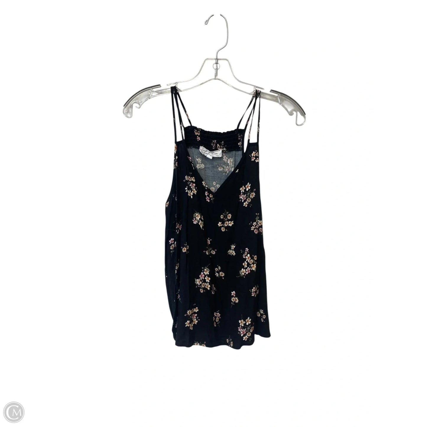 Top Sleeveless By Pink Rose In Floral Print, Size: L