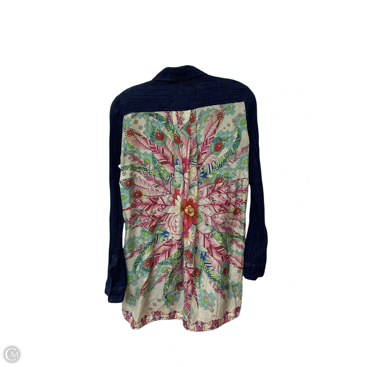 Top Long Sleeve By Johnny Was In Floral Print, Size: Xs