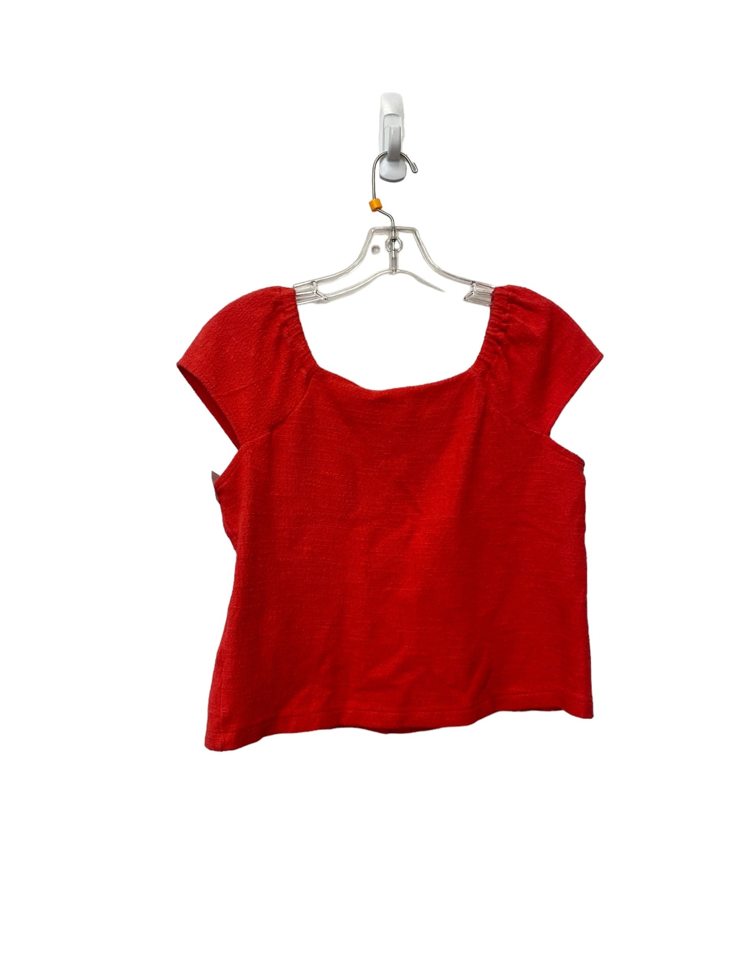 Red Top Short Sleeve Madewell, Size M