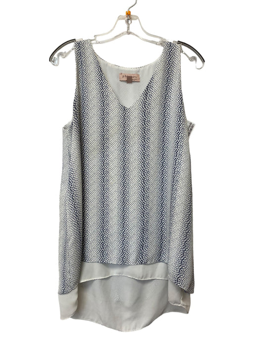 Blue & White Top Sleeveless Philosophy, Size M