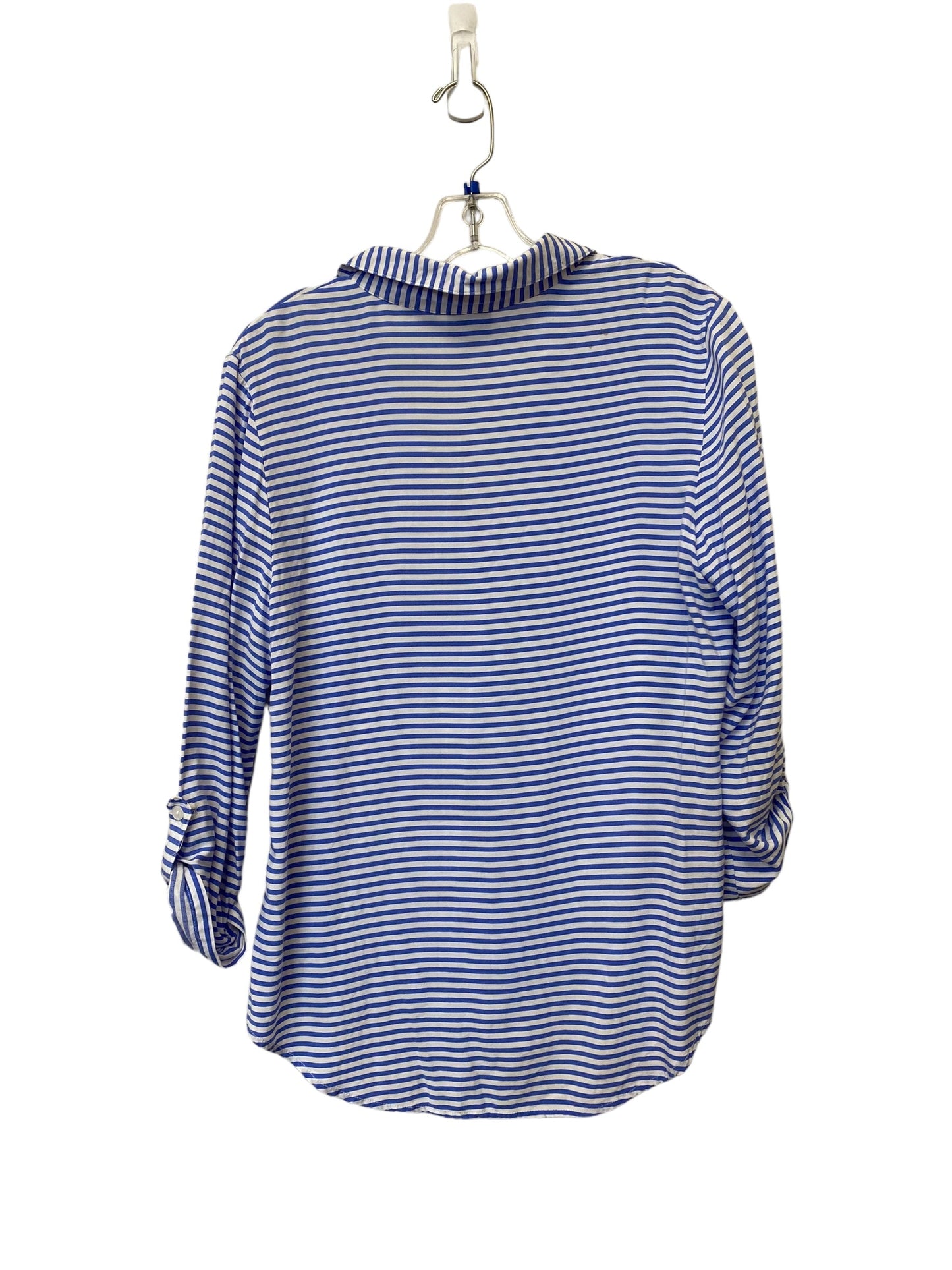 Striped Pattern Top Long Sleeve Chicos, Size 1