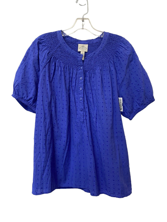 Blue Top Short Sleeve St Johns Bay, Size L