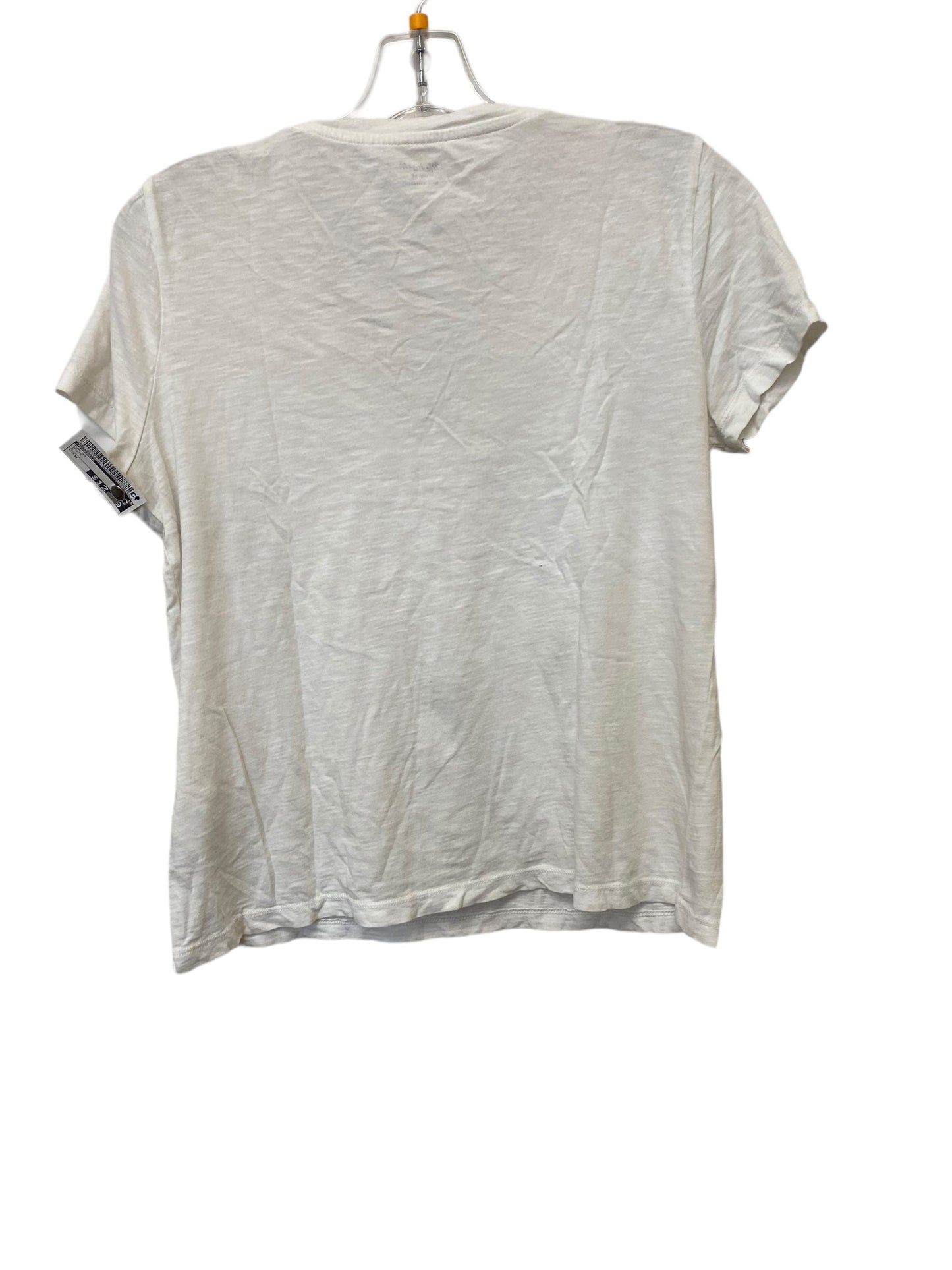 White Top Short Sleeve Madewell, Size M