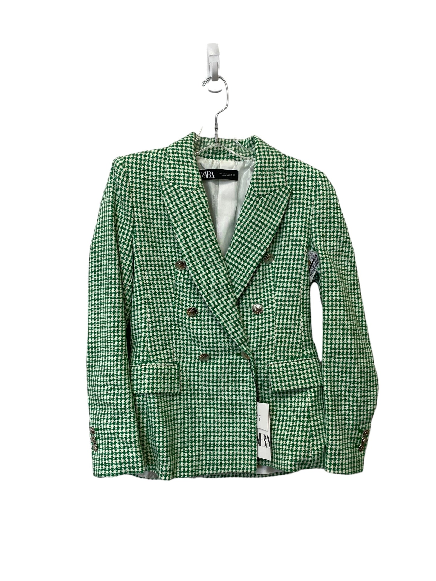 Checkered Pattern Blazer Zara, Size S