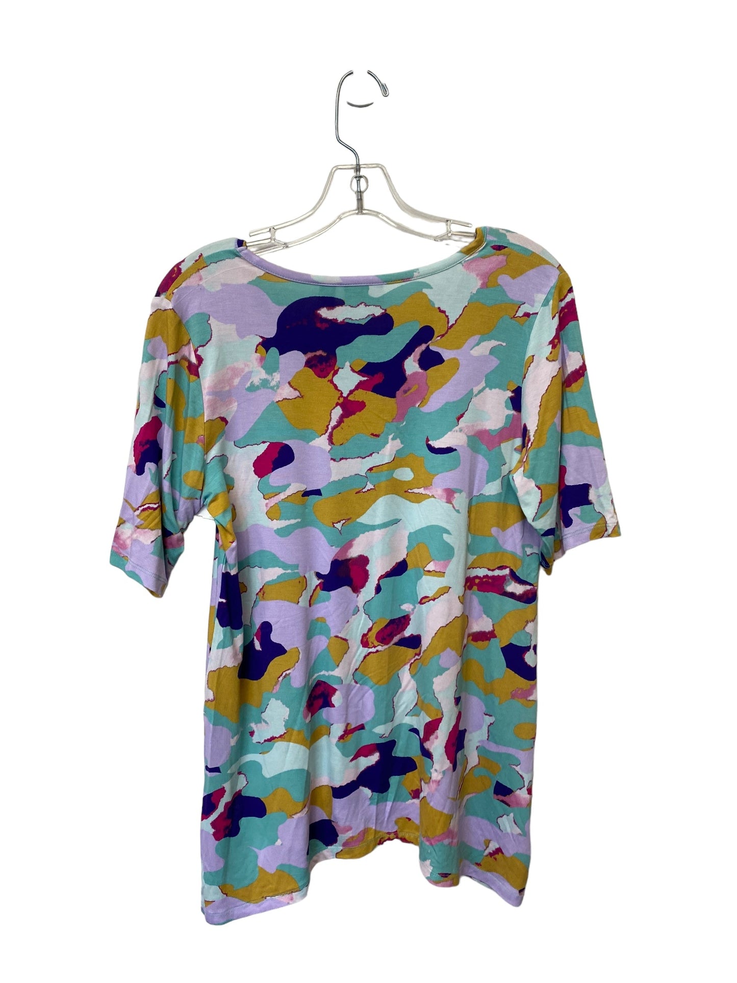 Multi-colored Top Short Sleeve Logo, Size Xs