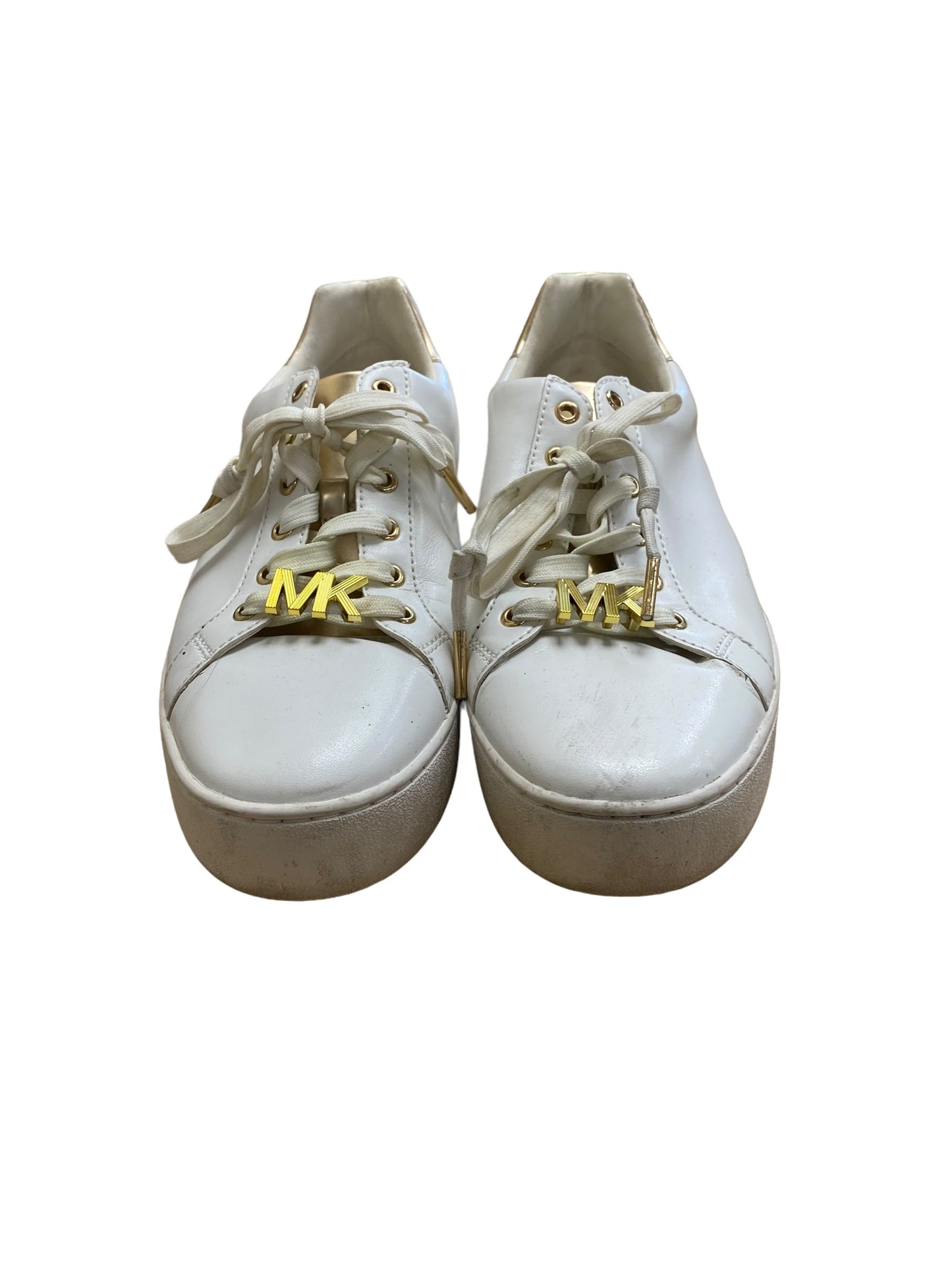 White Shoes Sneakers Michael By Michael Kors, Size 10