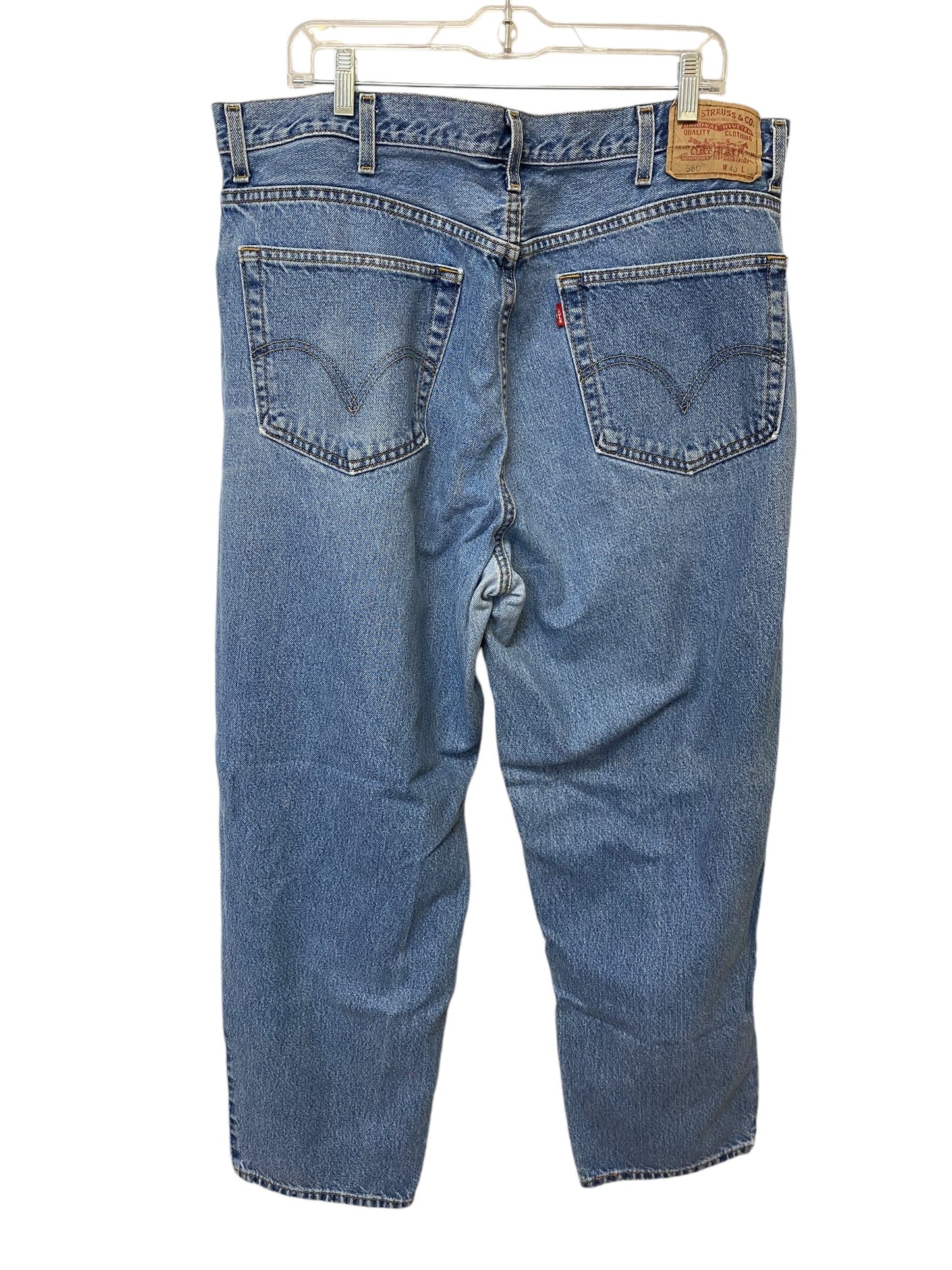 Jeans Boot Cut By Levis In Blue Denim, Size: 40