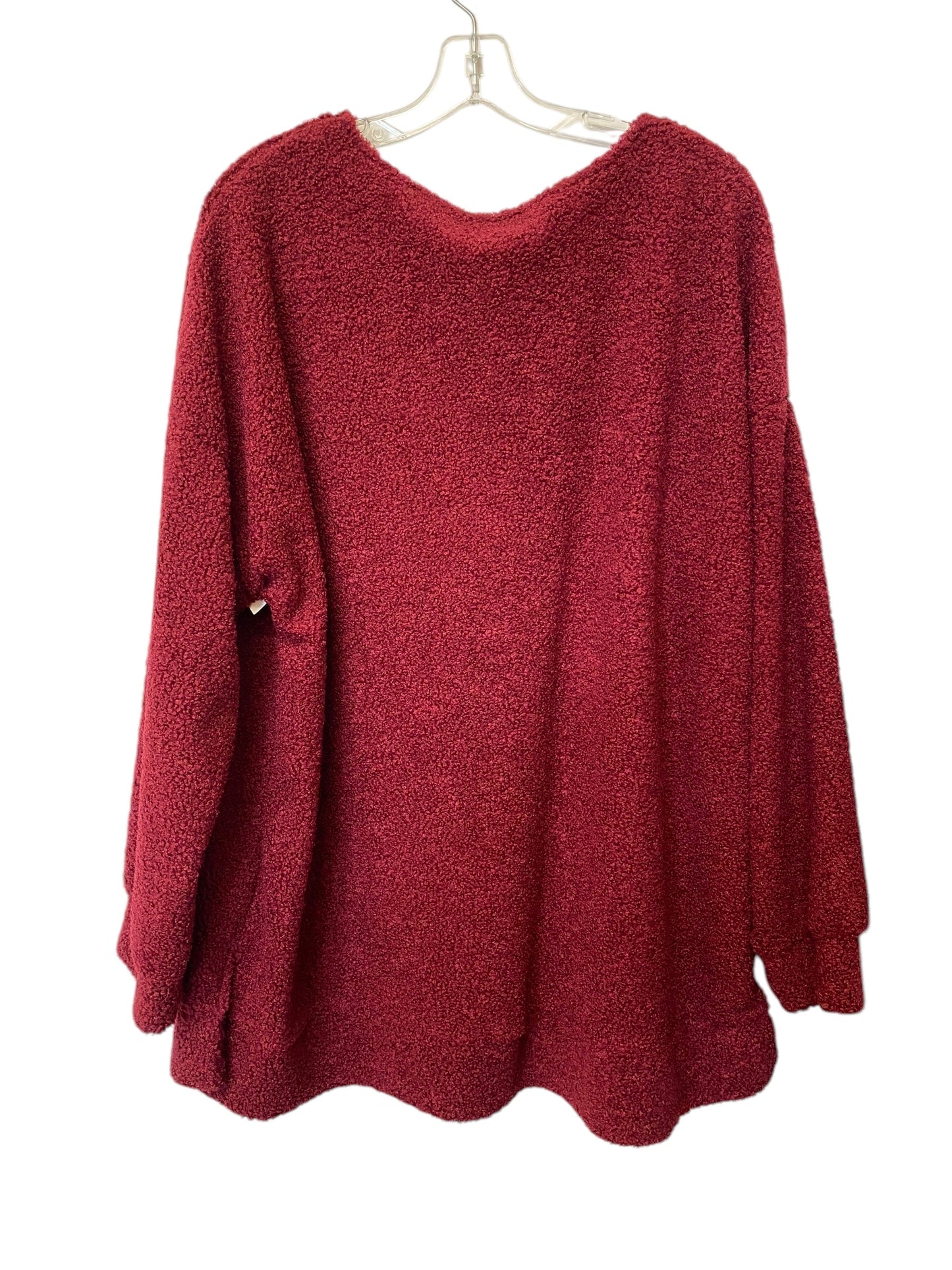 Sweater By Clothes Mentor In Red, Size: 2x