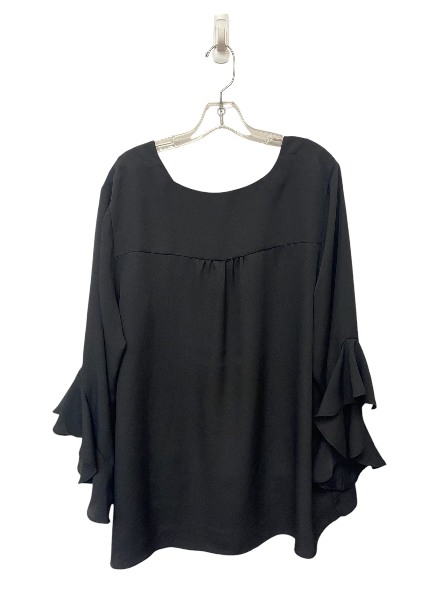 Top Long Sleeve By Vince Camuto In Black, Size: 2x