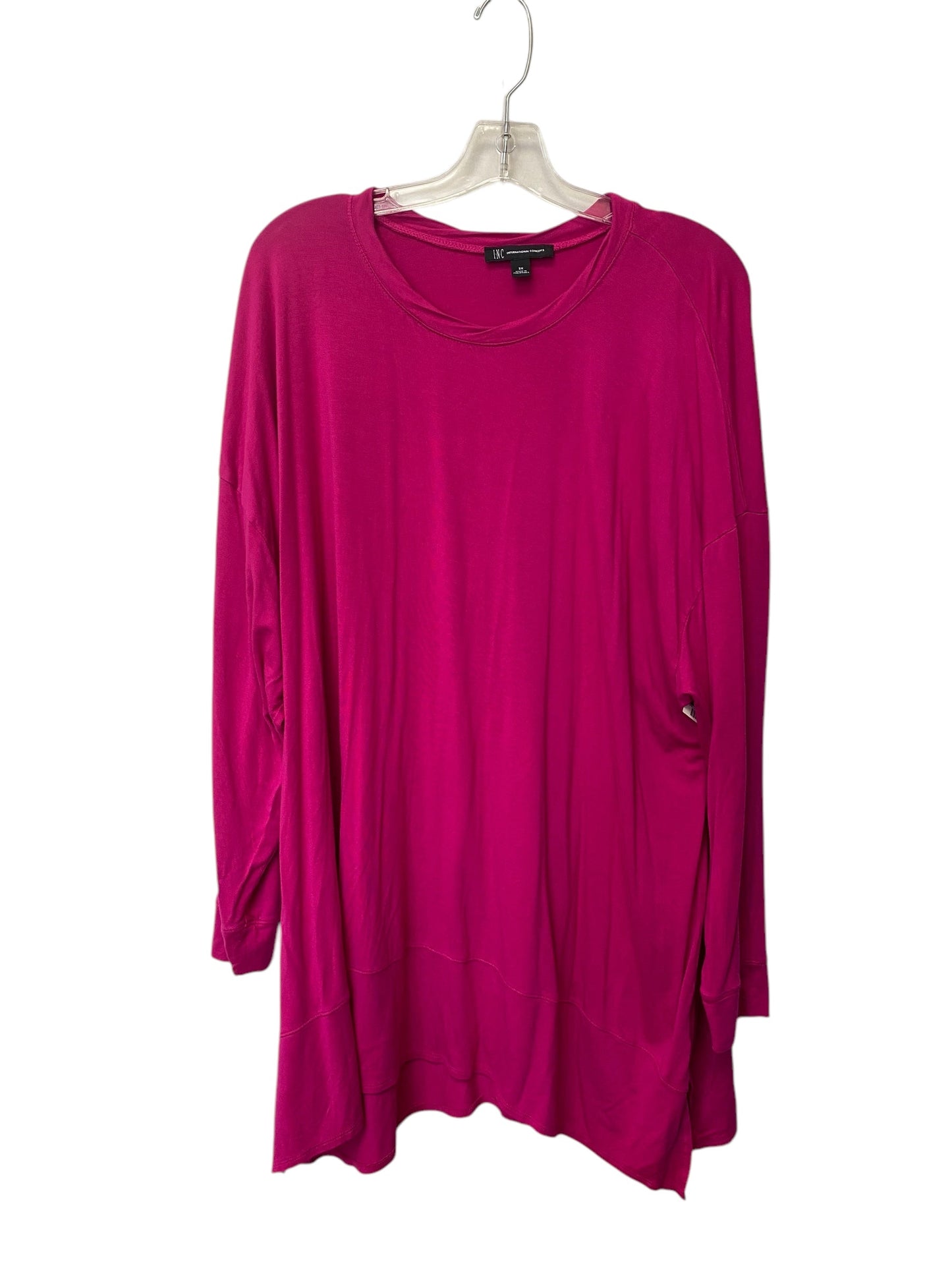 Top Long Sleeve By Inc In Pink, Size: 3x