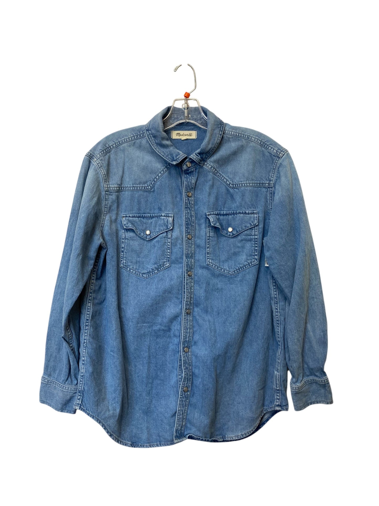 Jacket Denim By Madewell In Blue, Size: M