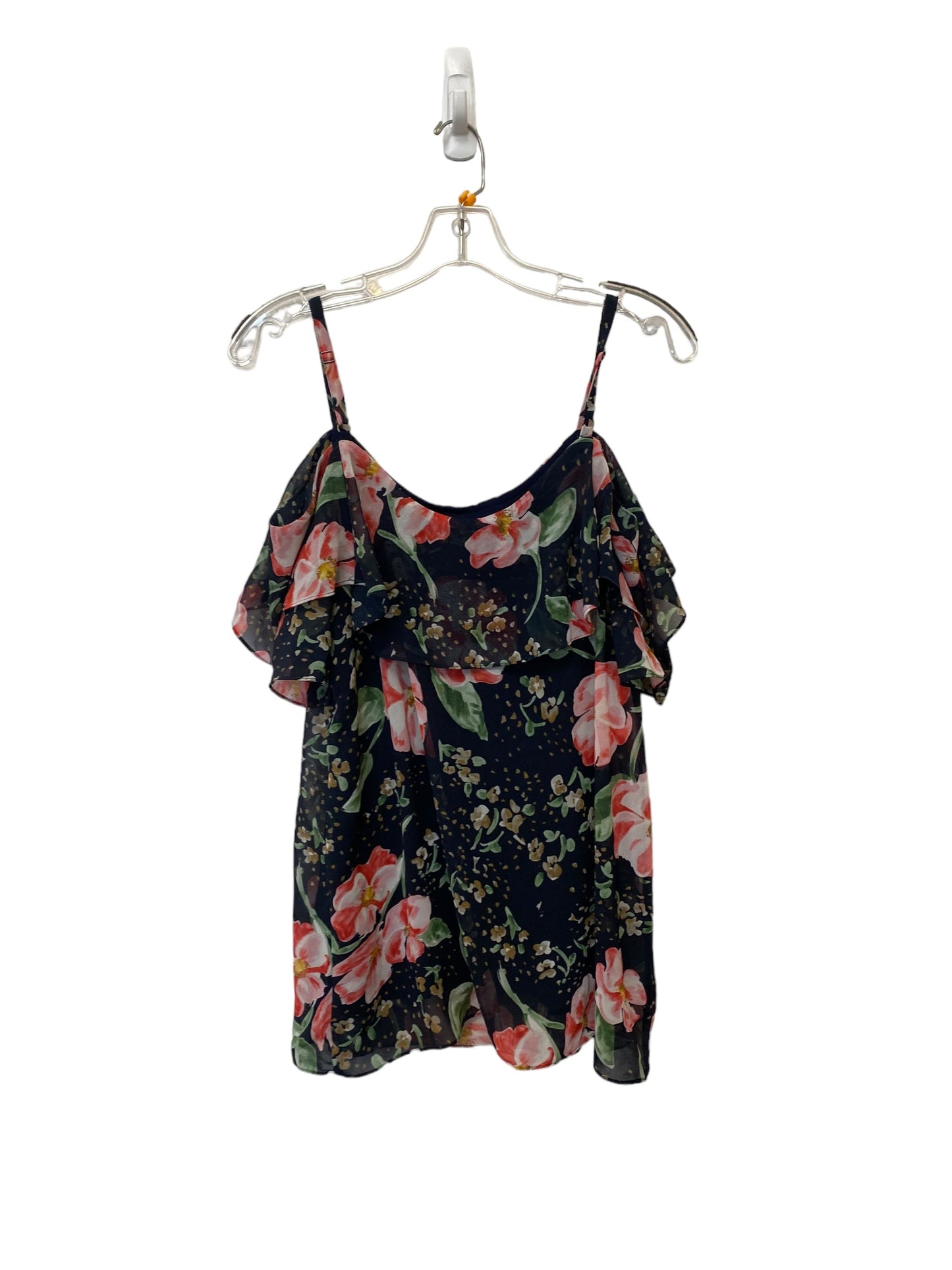 Floral Print Top Short Sleeve Cabi, Size S