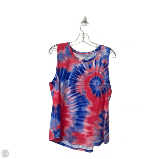Top Sleeveless By Clothes Mentor In Tie Dye Print, Size: L