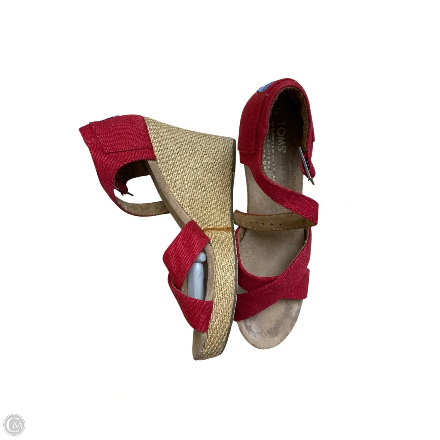 Shoes Heels Wedge By Toms In Red, Size: 8.5