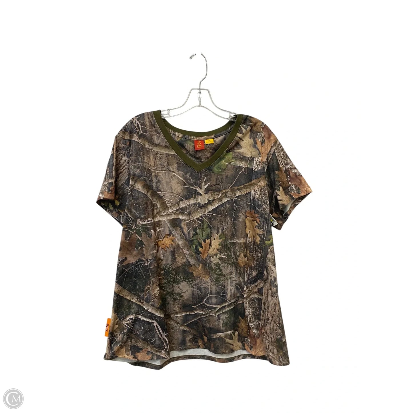 Top Short Sleeve By Clothes Mentor In Camouflage Print, Size: Xxl