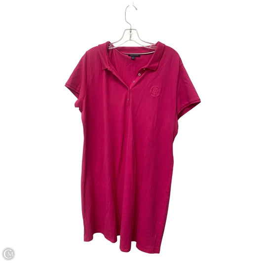 Dress Casual Midi By Tommy Hilfiger In Pink, Size: Xxl