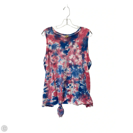 Tank Top By True Craft In Tie Dye Print, Size: 1x