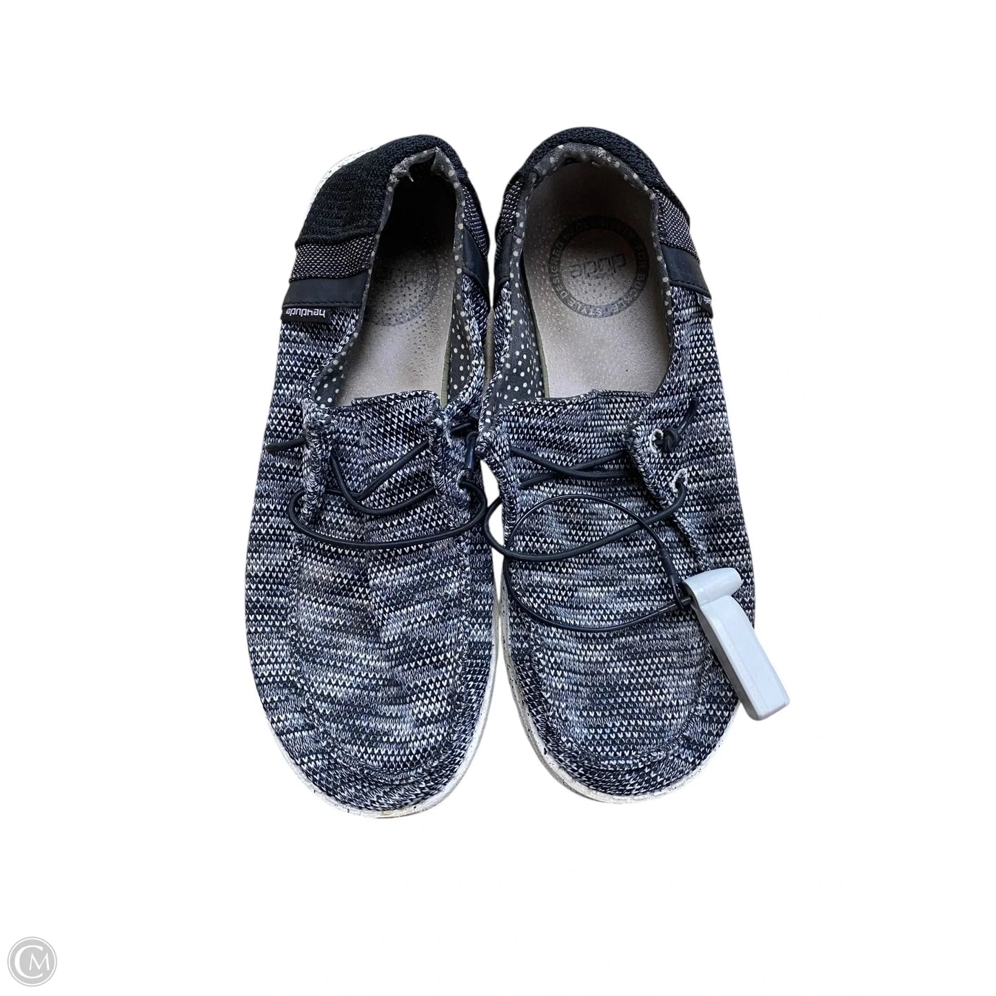 Shoes Flats By Hey Dude In Grey, Size: 6