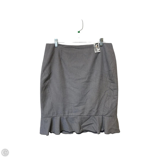 Skirt Midi By White House Black Market In Black & White, Size: 14