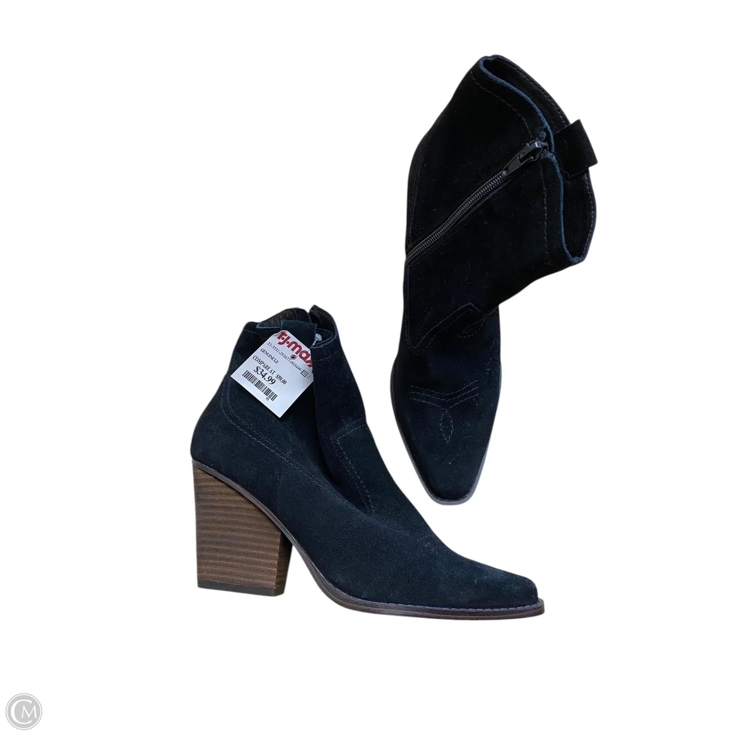 Boots Ankle Heels By Chinese Laundry In Black, Size: 8