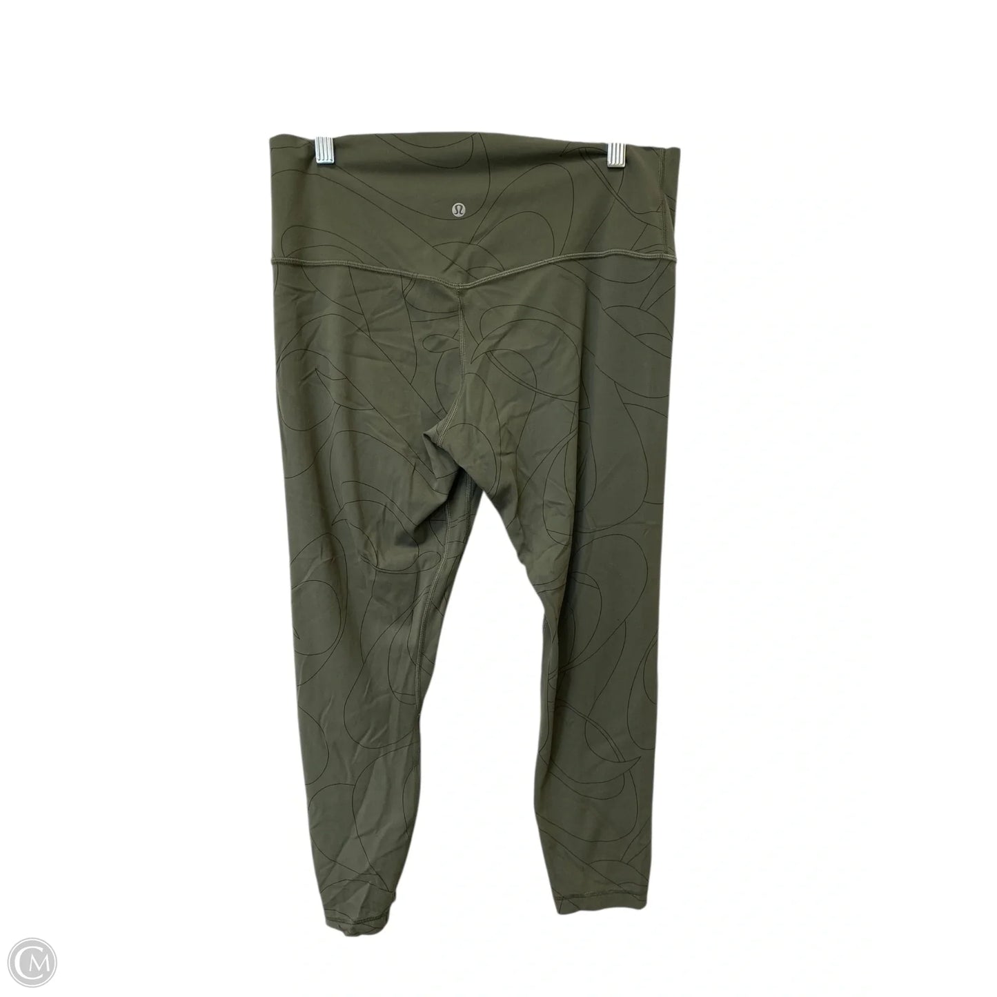 Athletic Leggings By Lululemon In Green, Size: 14