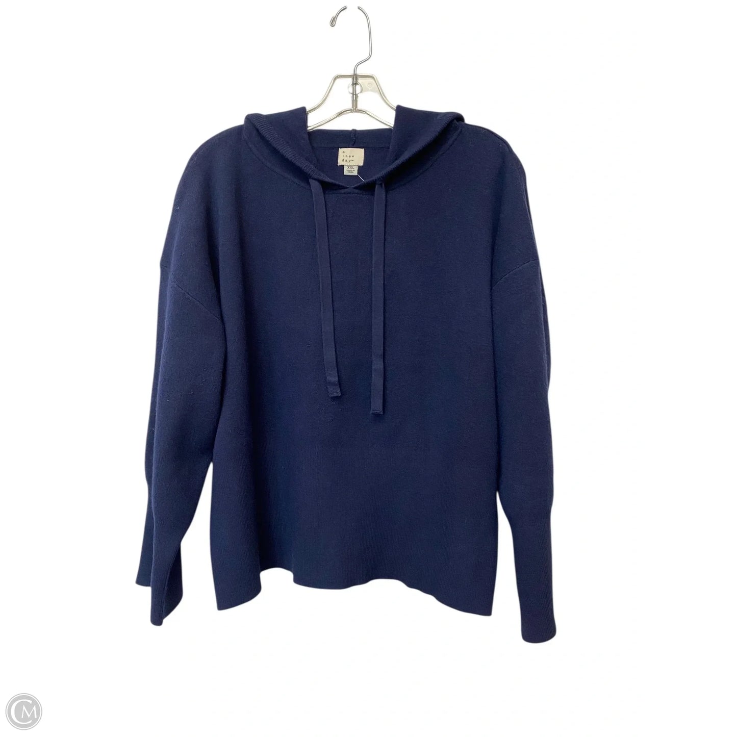 Sweatshirt Hoodie By A New Day In Navy, Size: Xxl
