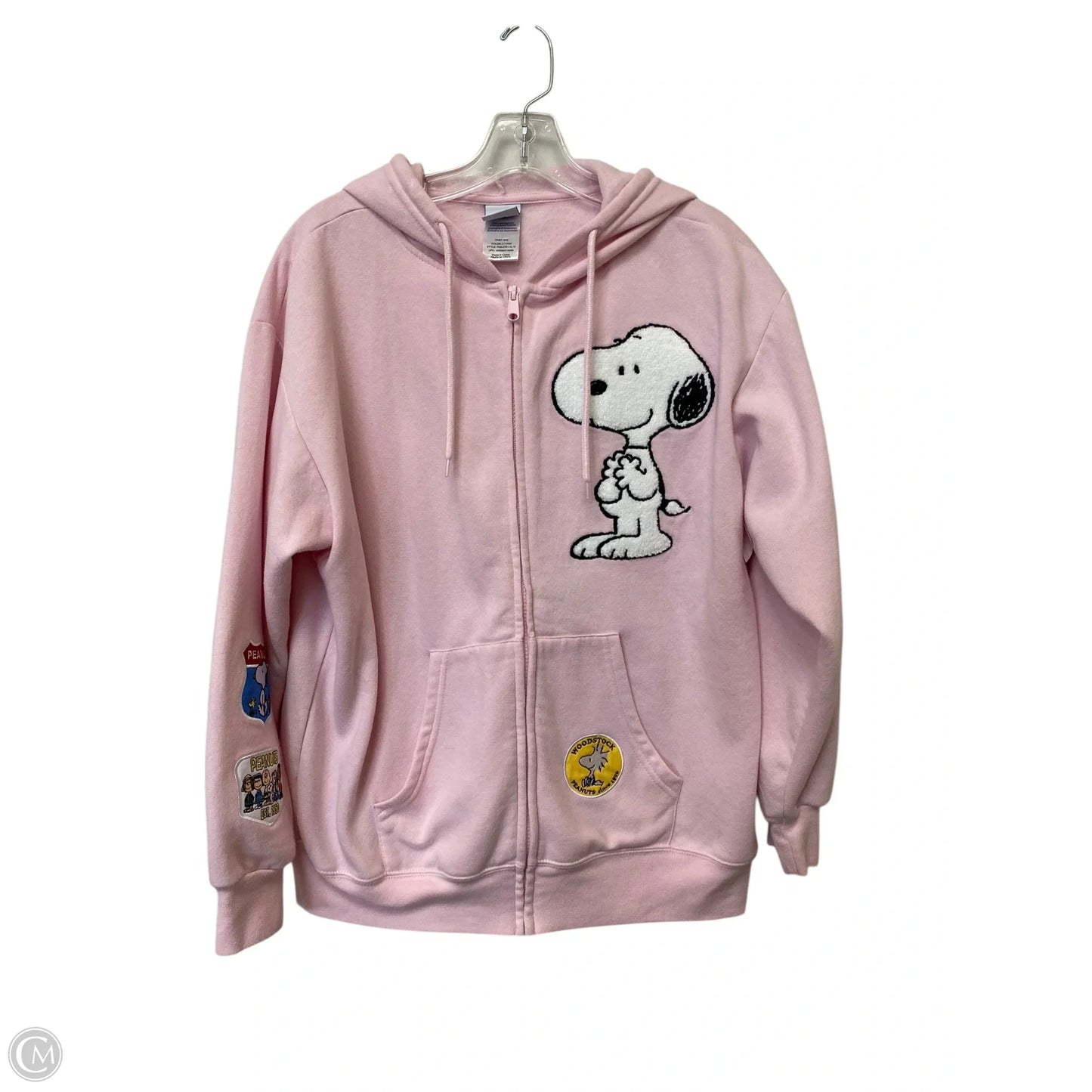 Sweatshirt Hoodie By Clothes Mentor In Pink, Size: L