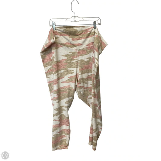 Athletic Leggings By Old Navy In Brown & Pink, Size: 4x