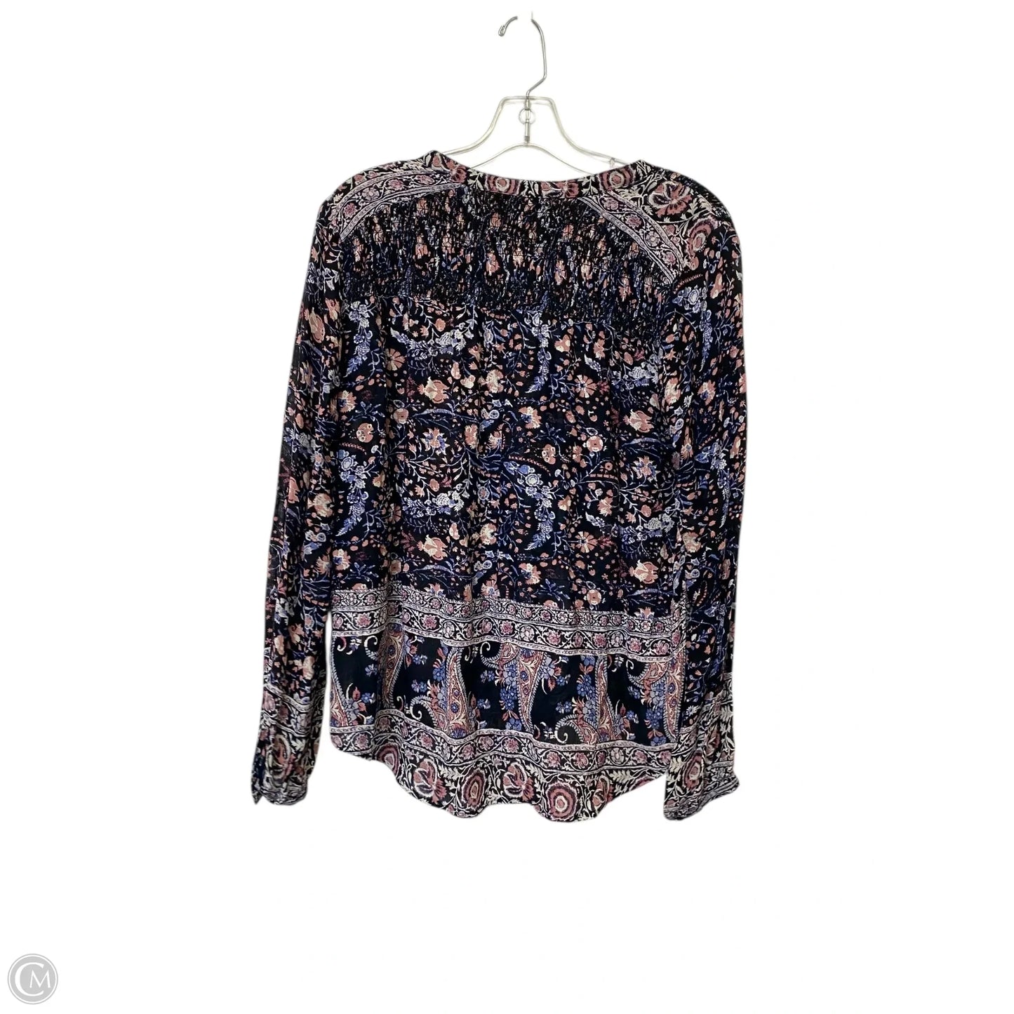 Top Long Sleeve By Lucky Brand In Floral Print, Size: S