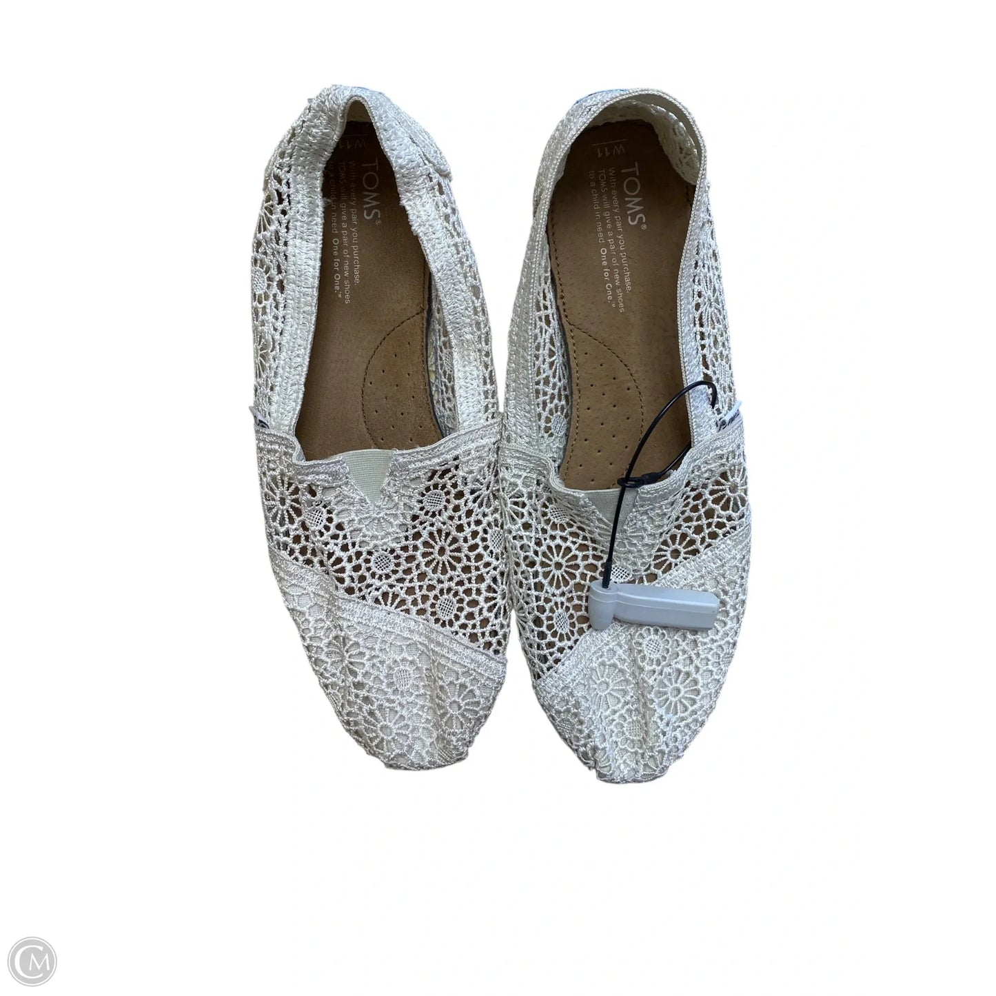 Shoes Flats By Toms In White, Size: 11